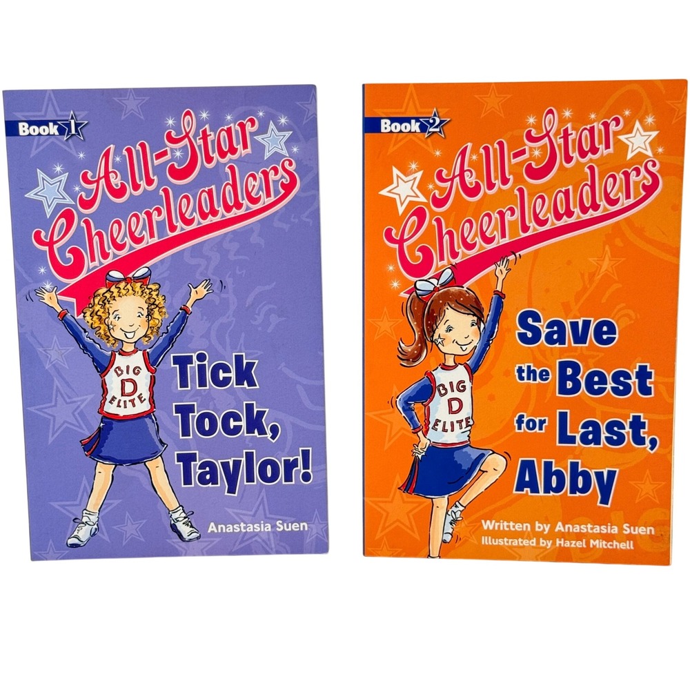 All-Star Cheerleaders Books 1 & 2 Anastasia Suen Kane Miller Paperback Set‎